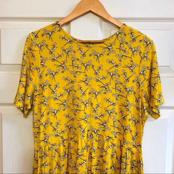ASOS Dresses & Skirts - ASOS Yellow Floral Short Sleeve Dress | LTD ED